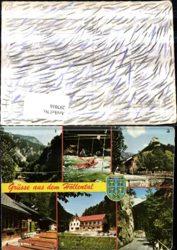 297016,Höllental Wildwasserfahrten Gasthof Kaiserbrunn u. Singerin Mehrbildkarte