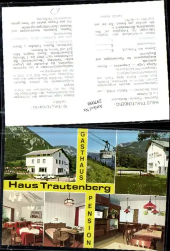 297090,Reichenau Gasthaus Haus Trautenberg Seilbahn Mehrbildkarte