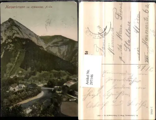 297146,Kaiserbrunn im Höllenthal Höllental Totale Bergkulisse b. Reichenau