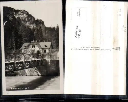 297149,Kaiserbrunn Dependance Brücke b. Reichenau