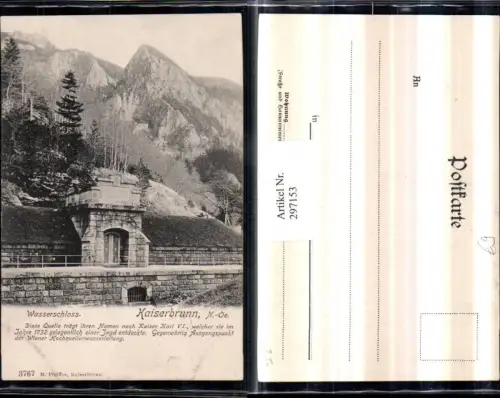 297153,Kaiserbrunn b. Reichenau Wasserschloss Text