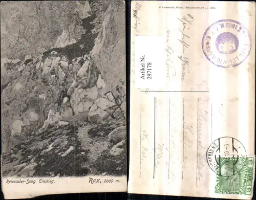 297178,Rax Reißtaler-Steig Einstieg b. Reichenau