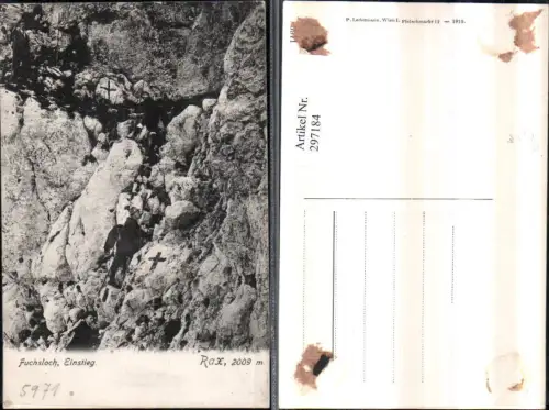 297184,Rax Fuchsloch Einstieg b. Reichenau Bergsteiger