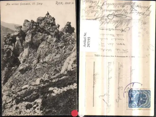 297193,Rax Am wilden Gamseck Steig Partie b. Reichenau