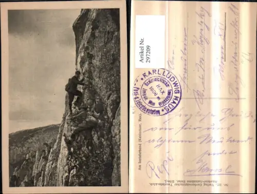 297209,Rax Kahlmäuer Am Inntalerband b. Reichenau Schwarzau Bergsteiger Kletterer