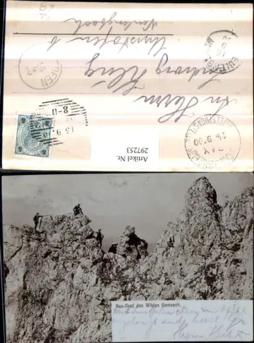 297253,Foto AK Rax Grat am wilden Gamseck b. Reichenau Schwarzau Bergsteiger