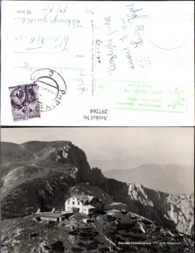297264,Raxalpe Habsburghaus Berghütte m. Gamseck b. Schwarzau Hirschwang