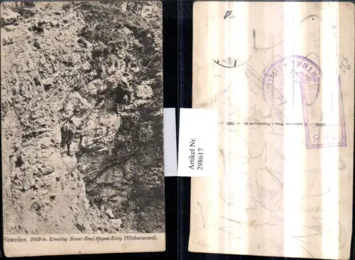 298617,Raxalpe Einstieg Ernst Graf Hoyos-Steig Klobenwand b. Reichenau Bergsteiger