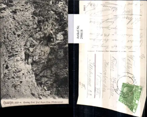 298618,Raxalpe Einstieg Ernst Graf Hoyos-Steig Klobenwand b. Reichenau Bergsteiger