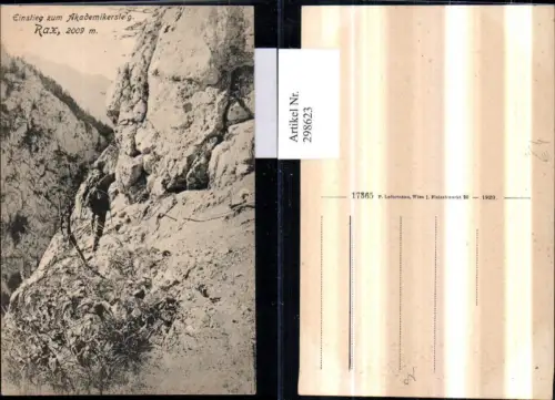 298623,Rax Einstieg zum Akademikersteig b. Reichenau Bergsteiger