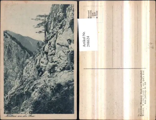298624,Kletterei an d. Rax b. Reichenau Partie Bergsteiger