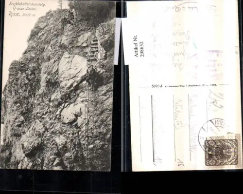 298652,Rax Teufelsbadstubensteig b. Reichenau Große Leiter Bergsteiger