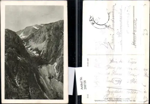 298728,Rax Blick von d. Loswandblöße auf Gaisloch u. Scheibwaldmauer Bergkulisse b. Reichenau