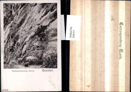 298757,Raxalpe Einstieg Teufelsbadstubensteig b. Reichenau