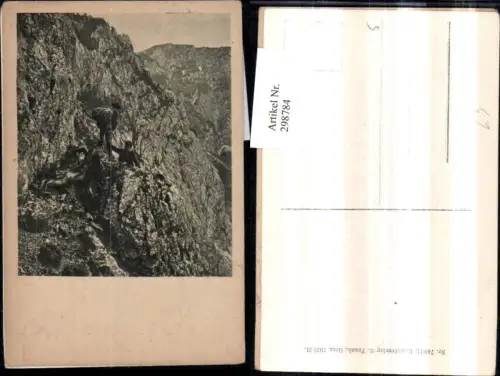 298784,Rax Loswand Akademikersteig Bergkulisse b. Reichenau Schwarzau Bergsteiger