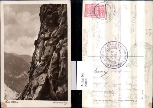 298811,Rax Zimmersteig Feldwand b. Reichenau Bergsteiger Kletterer
