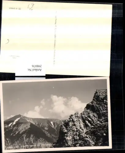 298876,Raxalpe Höllentalaussicht m. Schneeberg Bergkulisse b. Reichenau