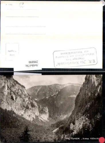 298890,Raxalpe Großes Höllental Bergkulisse b. Schwarzau Reichenau