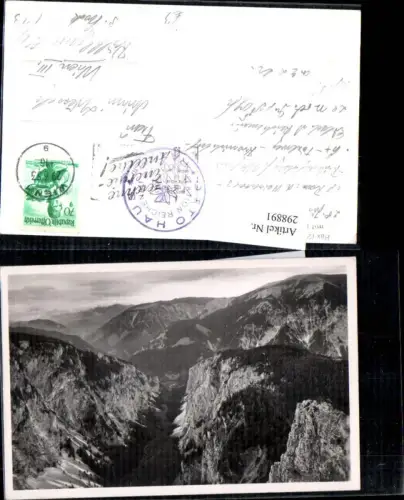 298891,Rax Höllentalaussicht m. Loswand u. Schneeberg Bergkulisse b. Reichenau