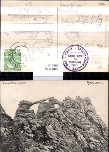 298910,Rax Thörl Törl Teufelslöcher b. Reichenau