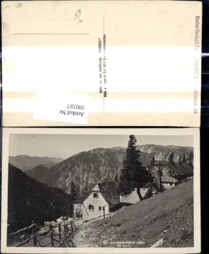 300587,Foto Ak Baumgartnerhaus a. Hochschneeberg Reichenau a. d. Rax Puchberg