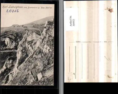 304921,Rax Karl Ludwig-Haus Berghütte vom Bismarcksteig b. Prein an d. Rax