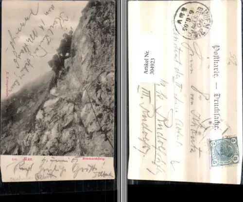 304923,Rax Bismarcksteig b. Prein Bergsteiger Kletterer