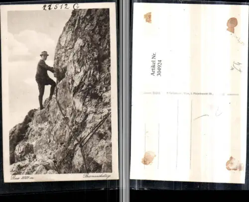 304924,Rax Bismarcksteig b. Prein Bergsteiger Kletterer