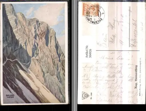 304926,Künstler AK Bruno Hess Rax Bismarcksteig b. Prein pub Deutscher Schulverein 1484