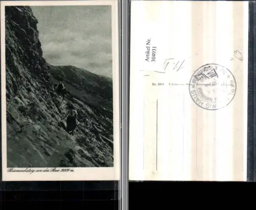304931,Bismarcksteig an d. Rax b. Prein Bergkulisse Bergsteiger