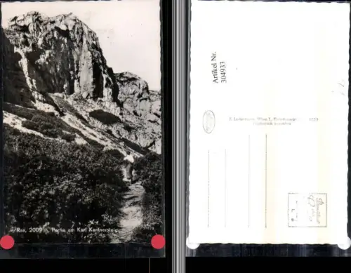 304933,Rax Partie am Karl Kantnersteig b. Prein Bergkulisse