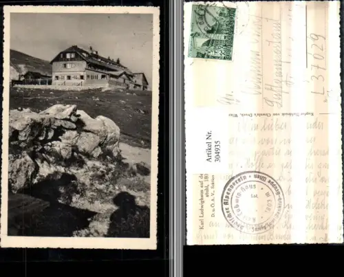 304935,Karl Ludwig-Haus Berghütte auf d. Rax m. Predigtstuhl b. Prein