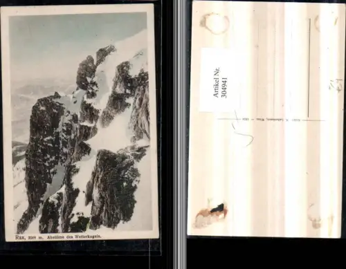 304941,Rax Abstürze des Wetterkogels b. Reichenau Prein