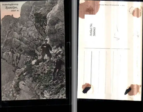 304945,Raxalpe Wetterkoglersteig b. Reichenau Prein Bergsteiger