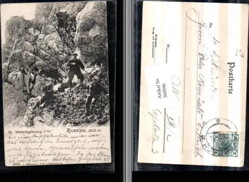 304946,Raxalpe Wetterkoglersteig b. Reichenau Prein Bergsteiger
