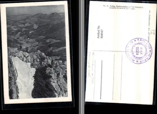 304947,Am Gretchensteig Rax m. Talblick b. Prein Reichenau