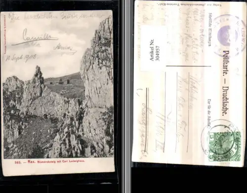 304957,Rax Bismarcksteig m. Karl Ludwig-Haus b. Prein