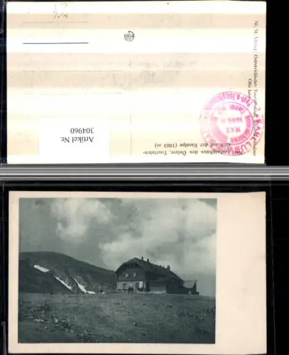 304960,Karl Ludwig-Haus auf d. Raxalpe Berghütte b. Prein
