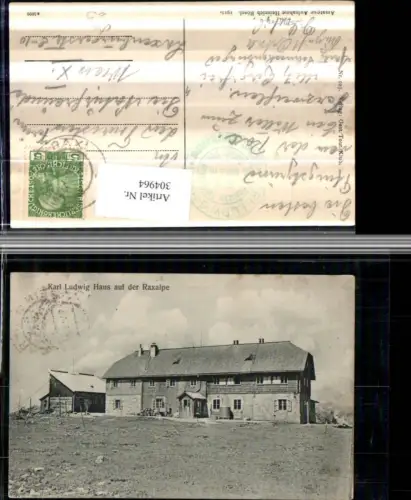 304964,Karl Ludwig-Haus auf d. Raxalpe Berghütte b. Prein