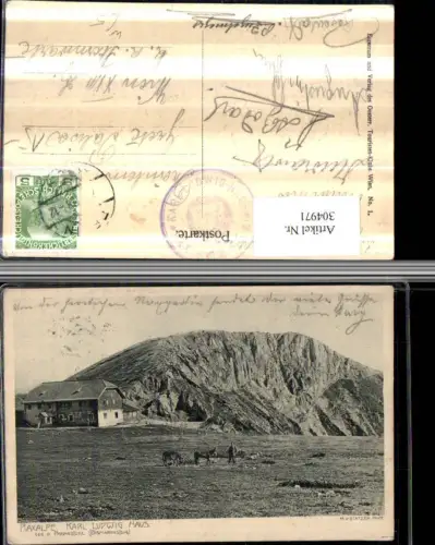 304971,Raxalpe Karl Ludwig-Haus Berghütte Bergkulisse b. Prein