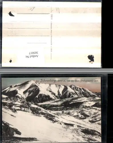305017,Schneeberg von d. Rax Predigtstuhl b. Prein Reichenau Bergkulisse