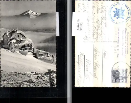 305192,Rax Ottohaus Berghütte b. Reichenau Bergkulisse Winterbild