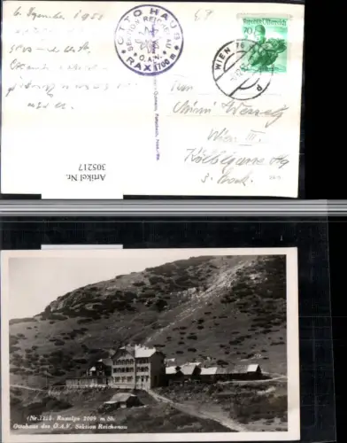 305217,Raxalpe Ottohaus Berghütte b. Reichenau