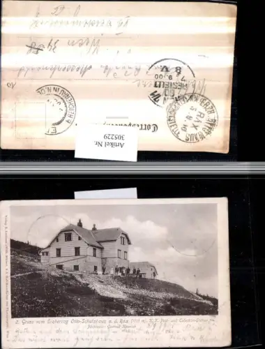 305229,Gruß vom Erzherzog Otto-Schutzhaus Berghütte auf d. Rax b. Reichenau