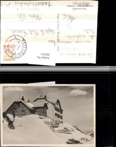 305231,Rax Otto-Schutzhaus Berghütte b. Reichenau Winterbild