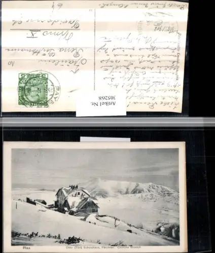 305268,Rax Otto-Schutzhaus Berghütte b. Reichenau Bergkulisse Winterbild