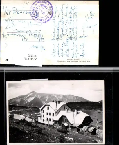 305272,Rax Ottohaus Berghütte m. Schneeberg b. Reichenau Bergkulisse