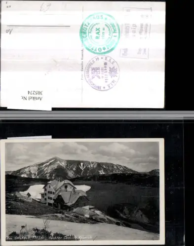 305274,Rax Ottohaus Berghütte b. Reichenau Bergkulisse