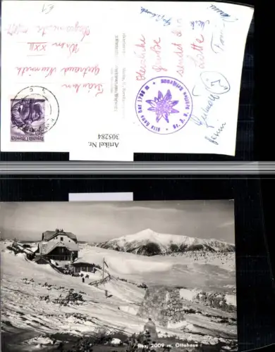 305284,Rax Ottohaus Berghütte b. Reichenau Bergkulisse Winterbild