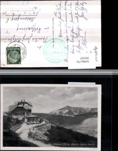 305287,Rax Ottohaus Berghütte b. Reichenau Bergkulisse